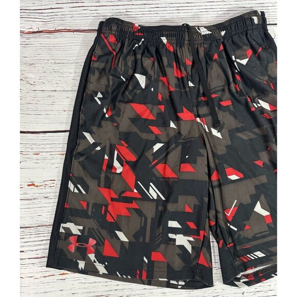 Under Armour Boys Shorts Youth XL Loose Athletic Sports Basketball Gym Print - Picture 6 of 10